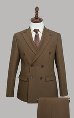 2 PIECE SUIT BROWN