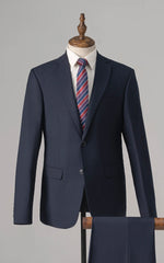 3 PIECE SUIT CONTRASTED  NAVY
