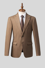 2 PIECE SUIT SLIM FIT KHAKI
