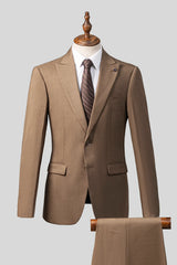 2 PIECE SUIT SLIM FIT KHAKI
