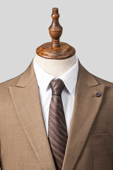 2 PIECE SUIT SLIM FIT KHAKI