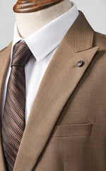 2 PIECE SUIT SLIM FIT KHAKI