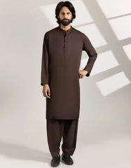 BROWN KAMEEZ SHALWAR
