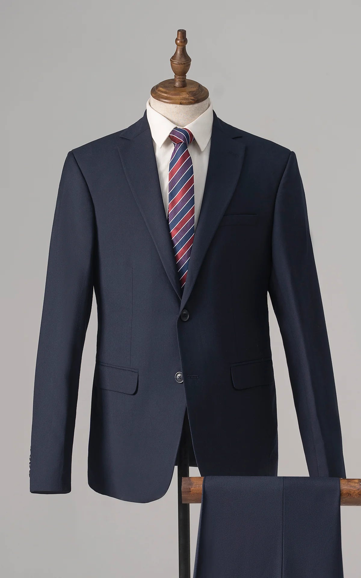 3 PIECE SUIT CONTRASTED  NAVY